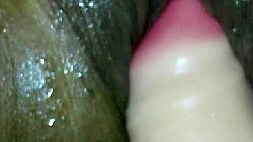 Amateur Ebony Couple Homemade Masturbation with Sex Toys & Wet Pussy