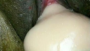 Amateur Ebony Couple Homemade Masturbation with Sex Toys & Wet Pussy