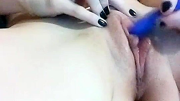 Redhead Squirts with Dildo & Orgasm / Homemade Masturbation Video