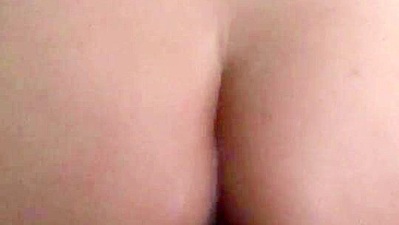 Masturbating with Double Penetration - Amateur Anal Sex with Big Ass & Butt