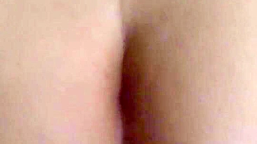 Masturbating with Double Penetration - Amateur Anal Sex with Big Ass & Butt