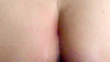 Masturbating with Double Penetration - Amateur Anal Sex with Big Ass & Butt