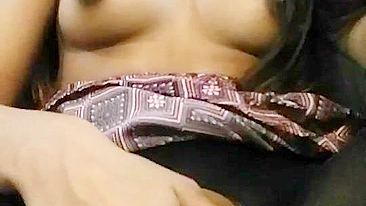 Amateur Asian Masturbates with Dildo & Homemade Video