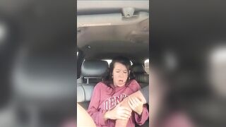College Girl Masturbation Car Ride Amateur Fingering Orgasm Porn
