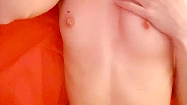 Self-Love Session - Amateur Brunette College Girl Fingers Herself in Homemade Masturbation Video