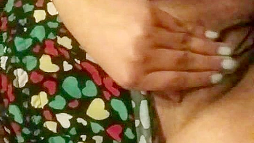 Amateur Brunette Teases Small Tits in Homemade Masturbation Selfie