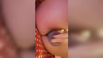 Self-Pleasure with Small Tits & Thin Body - Amateur Brunette Masturbates with Dildo