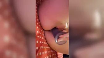 Self-Pleasure with Small Tits & Thin Body - Amateur Brunette Masturbates with Dildo