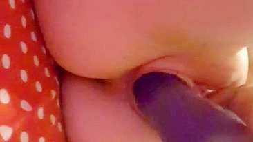 Self-Pleasure with Small Tits & Thin Body - Amateur Brunette Masturbates with Dildo