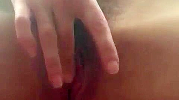 Masturbating Amateur with Big Boobs Cums by Open Window