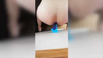 Amateur Masturbates with Double Penetration using Anal Sex Toys