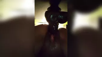 Amateur Masturbates with Big Dildo & Gaping Pussy in Homemade Video