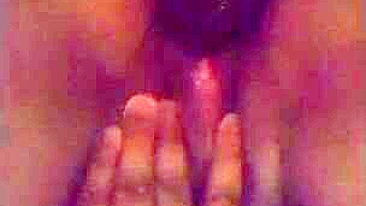 Amateur Masturbates with Big Dildo & Gaping Pussy in Homemade Video