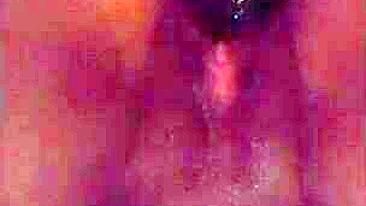 Amateur Masturbates with Big Dildo & Gaping Pussy in Homemade Video