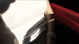 Blonde Amateur Masturbates with Dildo in Public Car - Homemade Orgasm