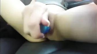 MILF Soccer Mom Public Car Orgasm with Dildo & Sex Toys