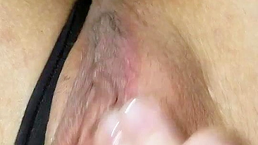 Amateur Masturbation with Clitoral Fingering in Homemade Panties