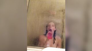 Homemade Masturbation with Sex Toys in Shower / XXX Amateur
