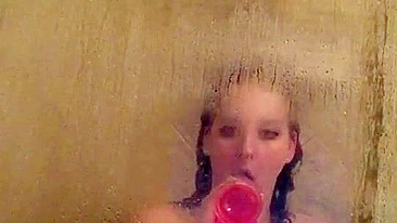 Homemade Masturbation with Sex Toys in Shower / XXX Amateur