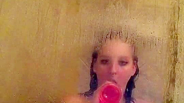 Homemade Masturbation with Sex Toys in Shower / XXX Amateur