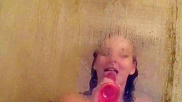 Homemade Masturbation with Sex Toys in Shower / XXX Amateur