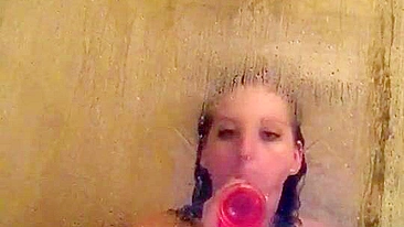 Homemade Masturbation with Sex Toys in Shower / XXX Amateur