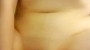 Busty Amateur Masturbates with Dildo & Moans in Homemade Selfie