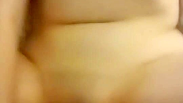 Busty Amateur Masturbates with Dildo & Moans in Homemade Selfie