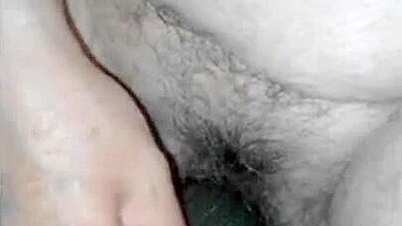 Homemade Masturbation with Hairy Pussy & Dildo / XXX Amateur BBW