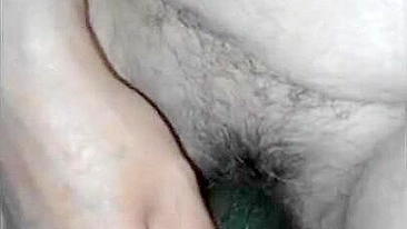 Homemade Masturbation with Hairy Pussy & Dildo / XXX Amateur BBW