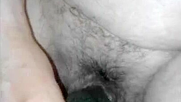 Homemade Masturbation with Hairy Pussy & Dildo / XXX Amateur BBW