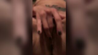 MILF Masturbates Wet Pussy After Bull Fingering Date