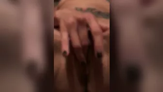 MILF Masturbates Wet Pussy After Bull Fingering Date