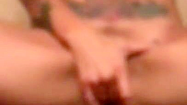 MILF Masturbates Wet Pussy After Bull Fingering Date