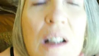 MILF Wife Amateur BJ & Masturbation Orgasm