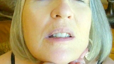 MILF Wife Amateur BJ & Masturbation Orgasm