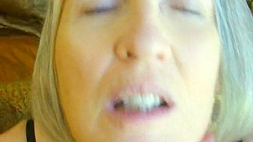 MILF Wife Amateur BJ & Masturbation Orgasm