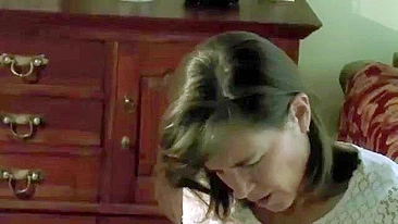 Screaming Orgasmic Bliss! Mature Wife First Sybian Ride with Big Tits & Dildo