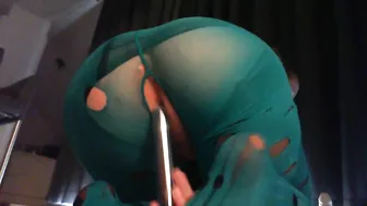 Masturbating with Ripped Stockings & Sex Toys - Amateur Porn