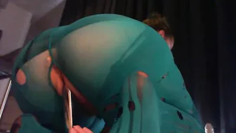 Masturbating with Ripped Stockings & Sex Toys - Amateur Porn