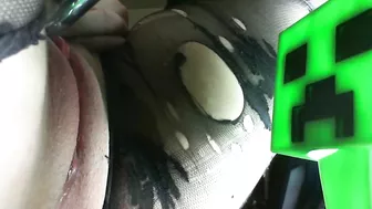 Masturbating with Sex Toys in Nylon Stockings - Amateur BBW Dildo Homemade Porn