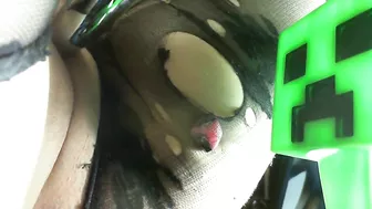 Masturbating with Sex Toys in Nylon Stockings - Amateur BBW Dildo Homemade Porn