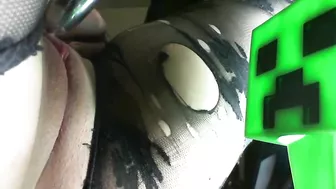 Masturbating with Sex Toys in Nylon Stockings - Amateur BBW Dildo Homemade Porn