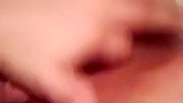 Masturbating with Big Lips & Squirting - Amateur Homemade