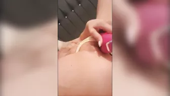 Amateur Blonde College Teen Masturbates with Dildo, Moans in Homemade Orgasm