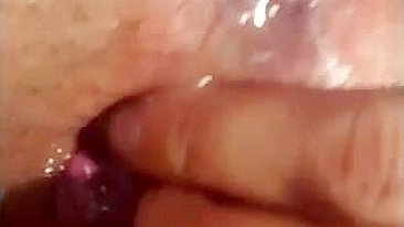 Massive Dildo Masturbation Squirts Gaping Butt Hole