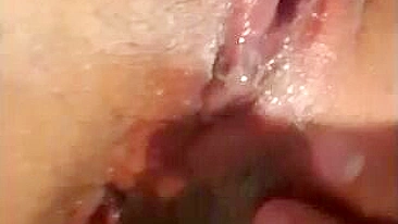 Massive Dildo Masturbation Squirts Gaping Butt Hole