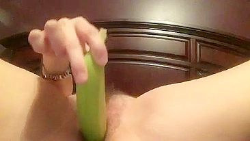 Homemade Masturbation with Hairy Pussy & Dildo / Amateur Nik1