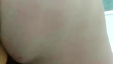 Squirting MILF with Big Tits & Ass Fucks Herself w/ Dildo