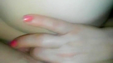 MILF Makes Herself Orgasm with Fingering - Amateur Wife Big Boobs & Tits